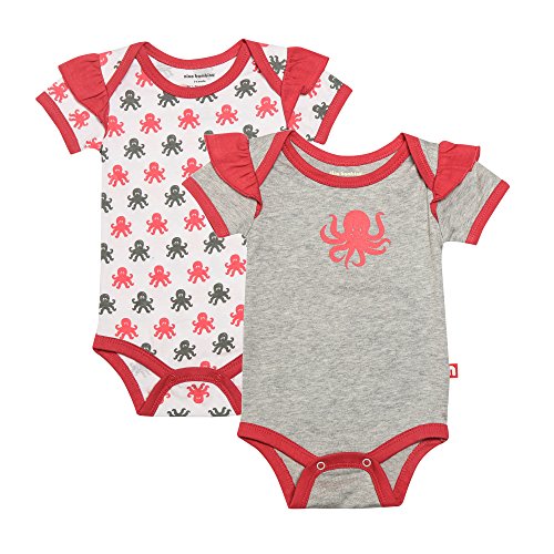 Image of Nino Bambino Baby Girl's Cotton Clothing Set (Pack of 2) (NBBGBSSS18130-9-12M Multicolour 9-12 Months)