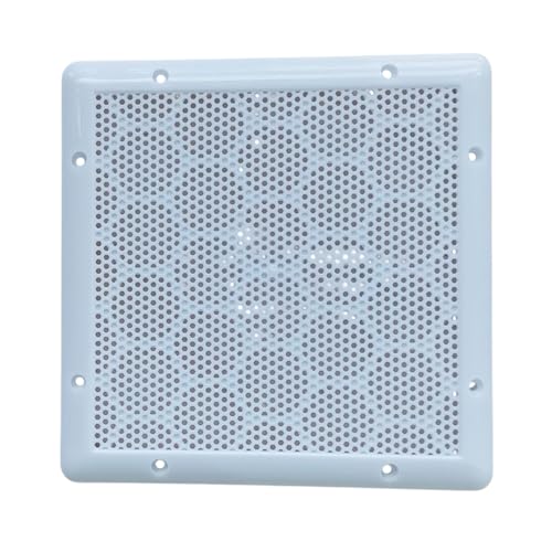 Spicado Traders Exhaust Fan Back cover/Electric Chimney Vent Pipe/Mosquito Net, Dust Controller Cover 8 Inch Square (White) 1 Piece