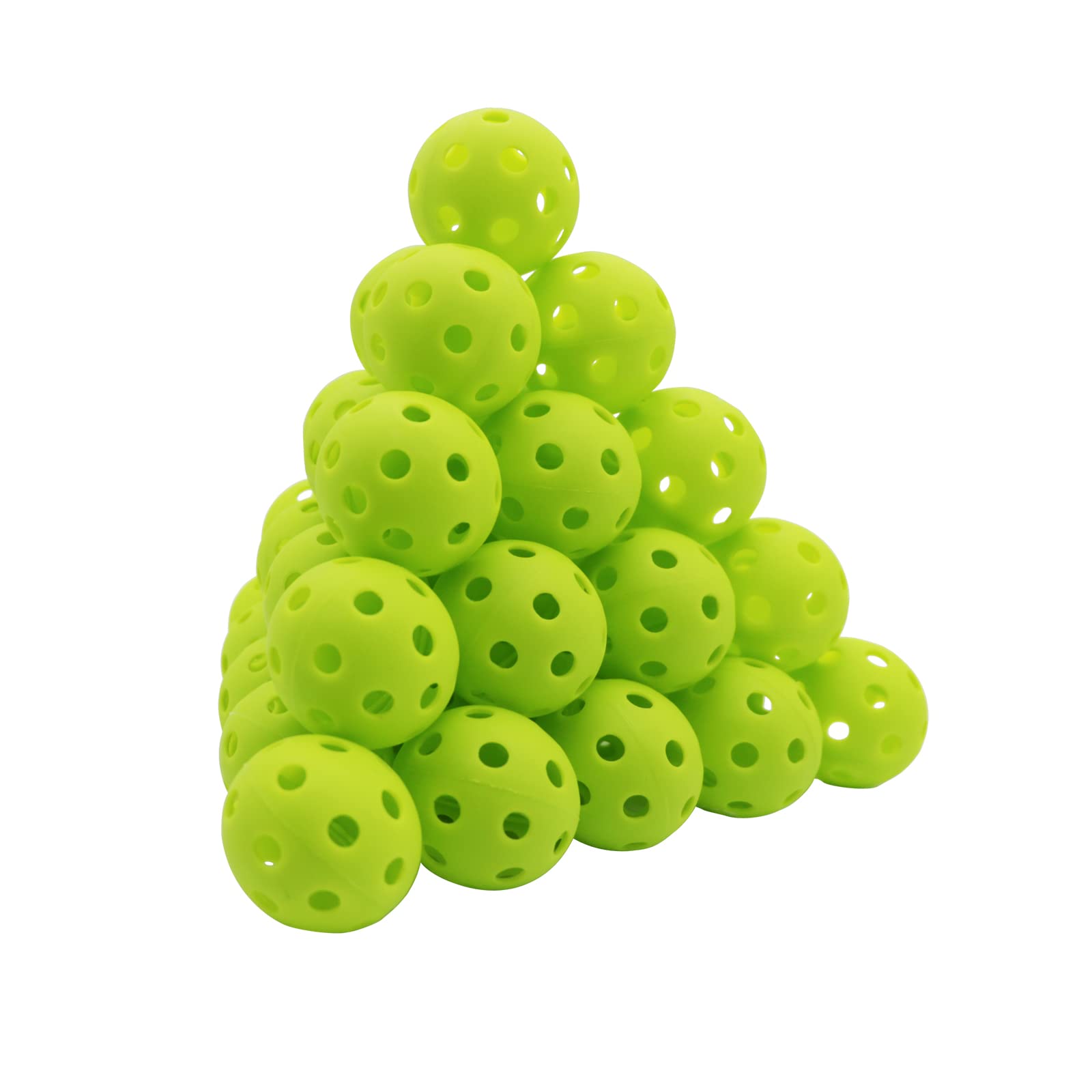 Avesfer12/20/40 Pack Plastic Golf Balls Soft [Anti-Crack] 42mm Training Golf Balls for Swing Practice Golf Balls for Backyard Limited Flight Airflow Hollow at Home Use Indoor Green