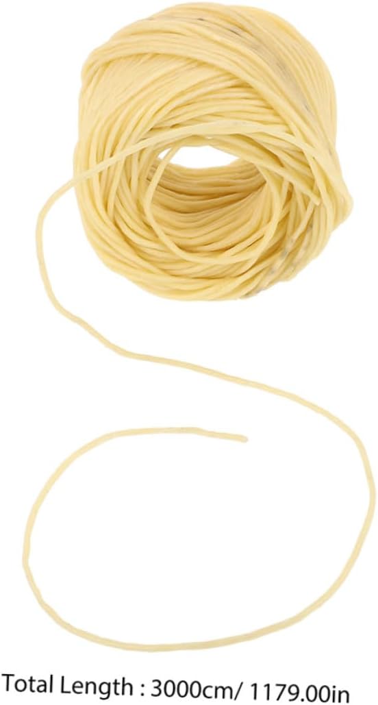 2pcs 2mm Light Color Flax Rope Candle Wicks for DIY Pillar and Container Candle Making Supplies with High Temperature Resistance, 30 Meters Each Roll