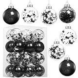 Photo Gallery kesote 24 palline di natale nere, decorazioni natalizie per albero, palle di natale nere, addobbi natalizi, 6cm Photo Gallery kesote 24 palline di natale nere, decorazioni natalizie per albero, palle di natale nere, addobbi natalizi, 6cm