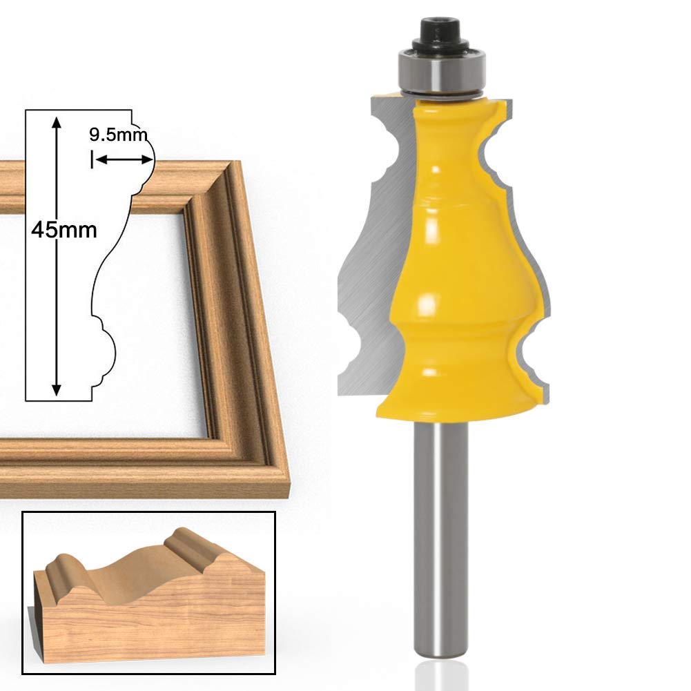8mm Gambo Fresa, Molding Fresa Per la fresatura di anta armadio /Pannello della porta /bracciolo