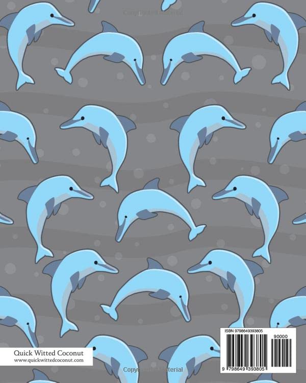 Dolphin Notebook, Ruled Pages, 8x10 - Image 2