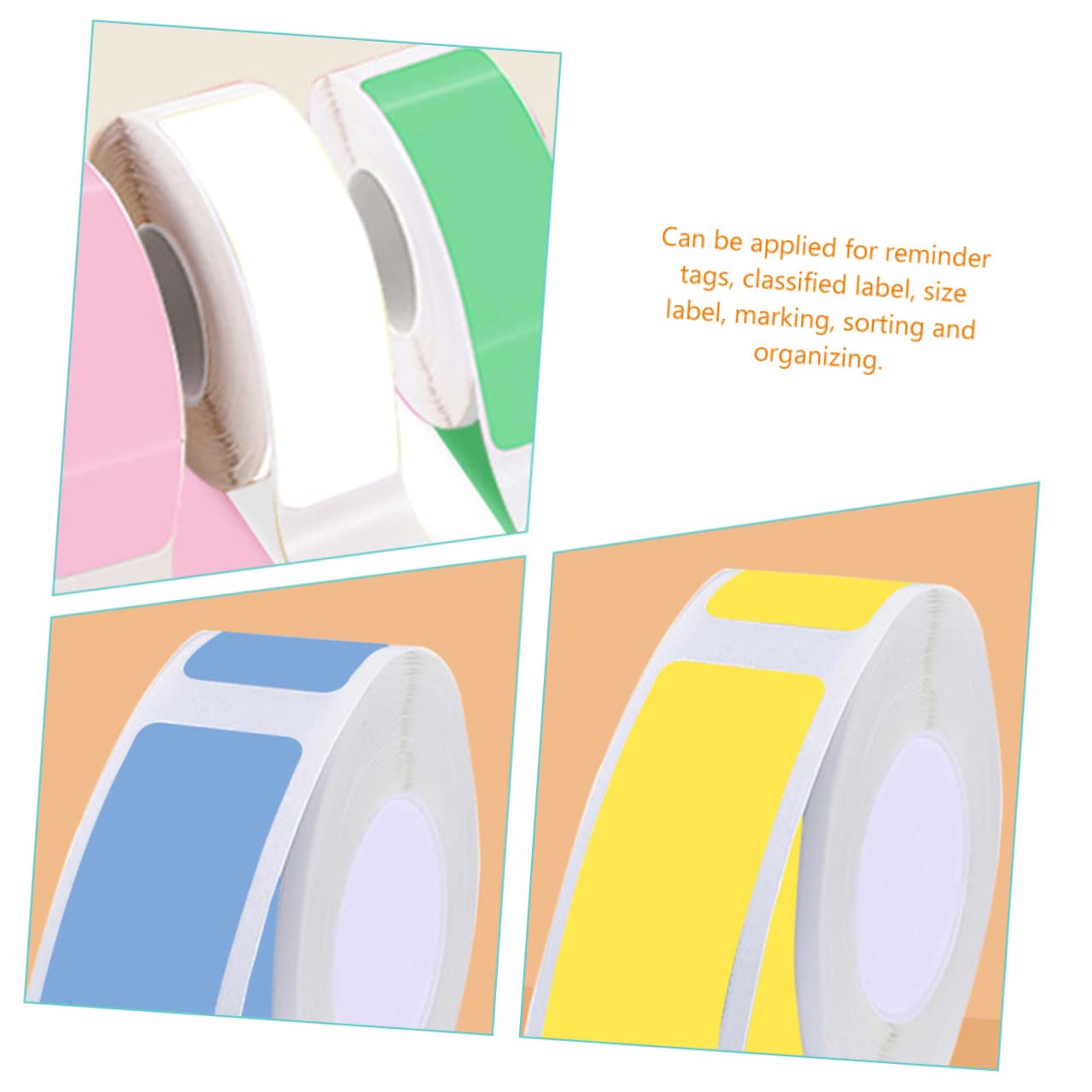 ARTIBETTER 2 Set Etichette Termiche Colorate Per Stampante Autoadesivi Per Nomi E Organizzazione Resistente E Facile Usare Compatibili Con Stampanti Termiche 5 * 2