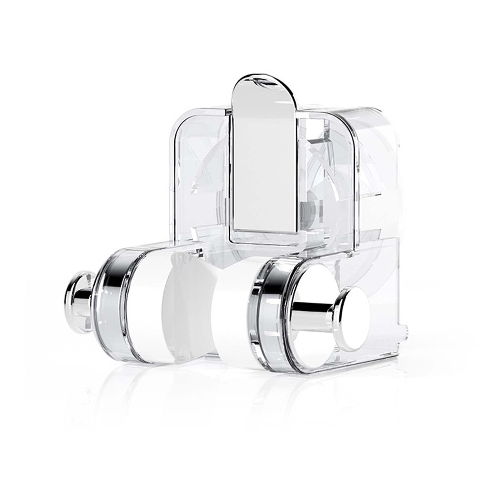 FLYIODFCXV shower head bracket, Adjustable Handheld Removable Suction Cup Comes with Hook Shower Handle Holder Square Hose(White)