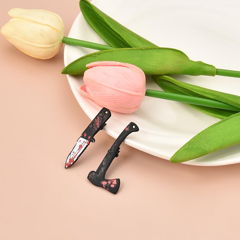 Miniatura 6 de Pinzas para el cabello de Halloween para mujeres y niñas, disfraz de Halloween, accesorios para el cabello, juego de 2 pinzas para el cabello