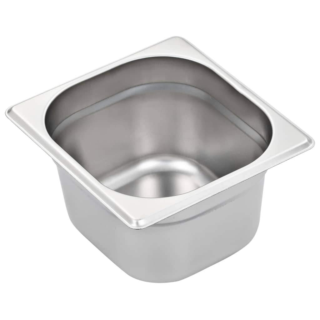 Bandejas Gastronorm 12 unidades GN 1/6 100 mm acero inoxidable ,Casa y jardín,Cocina y comedor,Accesorios para aparatos de cocina,Accesorios para mesas de vapor,Cubetas para mesas de vapor-50907