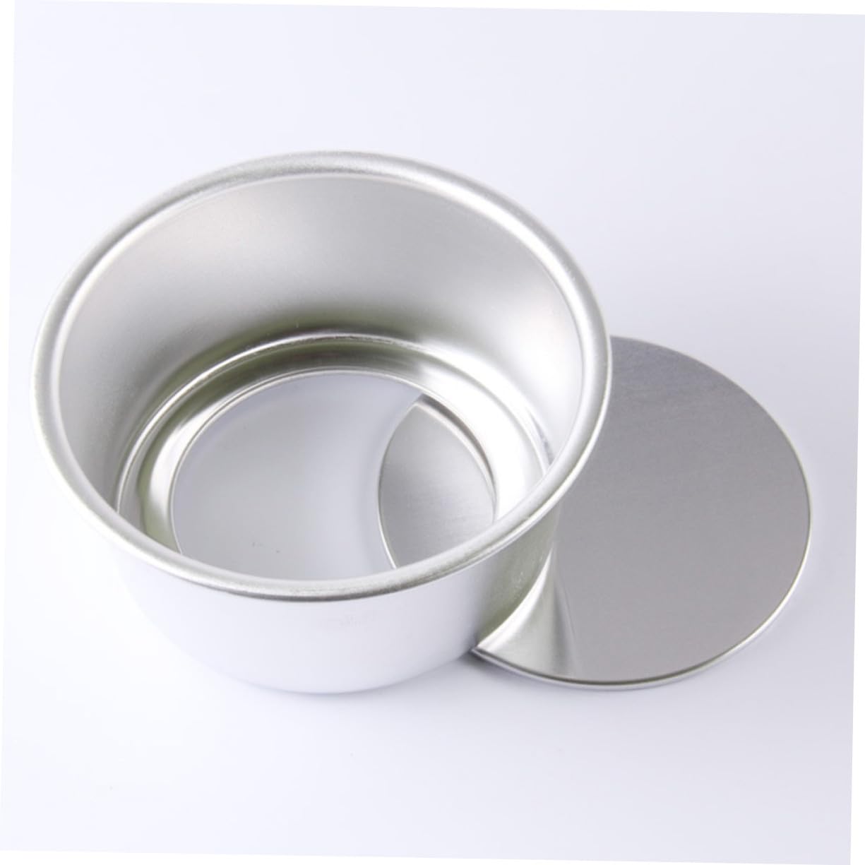 4 piezas Molde Redondo para Tartas Molde para Pasteles de Aleación de Antiadherente con Base Desmontable para Bizcochos Flanes y Postres