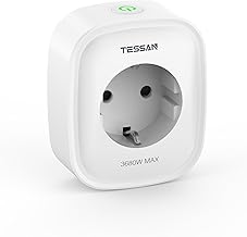 TESSAN Presa WiFi Smart Life, Timer Presa Elettrica Intelligente Alexa, 3680 W Smart Plug con Interruttore, compatibile con Alexa, Google Home