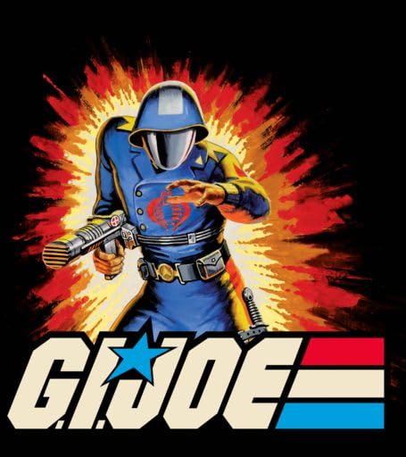 G.I. Joe Soldier Burst Background Men's Black Sleep Pajama Shorts2