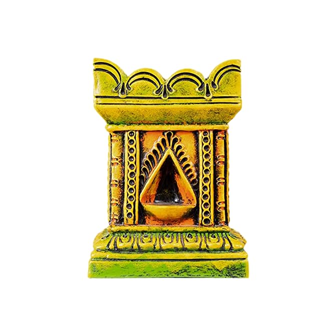 Village Decor Handmade Terracotta Clay Gardening/Brindavan Tulasi/Tulsi Pot/Tulsi Plant Container Indoor- Outdoor Planter (W*H - 8 * 11.5 inch (Multicolor))