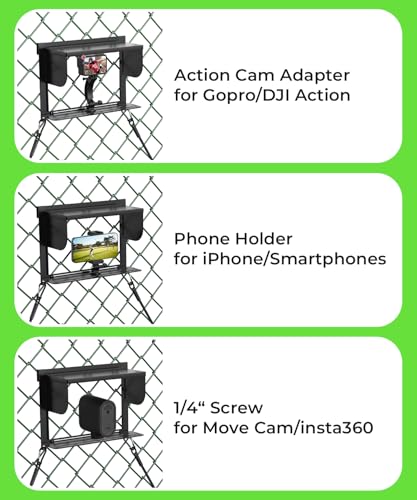 LC-dolida Foldable Phone Fence Mount w/ Sunshade - image 5