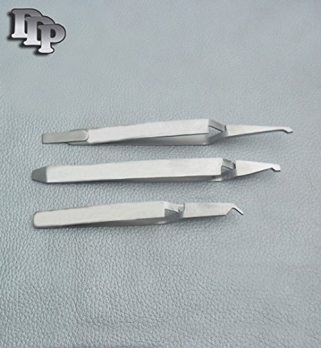 3 Bracket Removing/Placing Tweezer Plier Orthodontic Dental Instruments 'Set' #TOP24