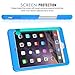 MoKo Case Fit iPad Mini 3/2/1- Light Weight Shock Proof Soft Silicone Back Cover [Kids Friendly] Fit iPad Mini 1 (2012), iPad Mini 2 (2013), iPad Mini 3 (2014), Blue