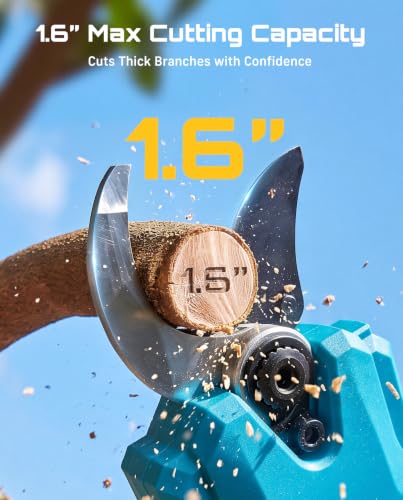 Image of SEESII Electric Pruning Shears Upgraded, 1.6 inch Cordless Brushless Pruner
