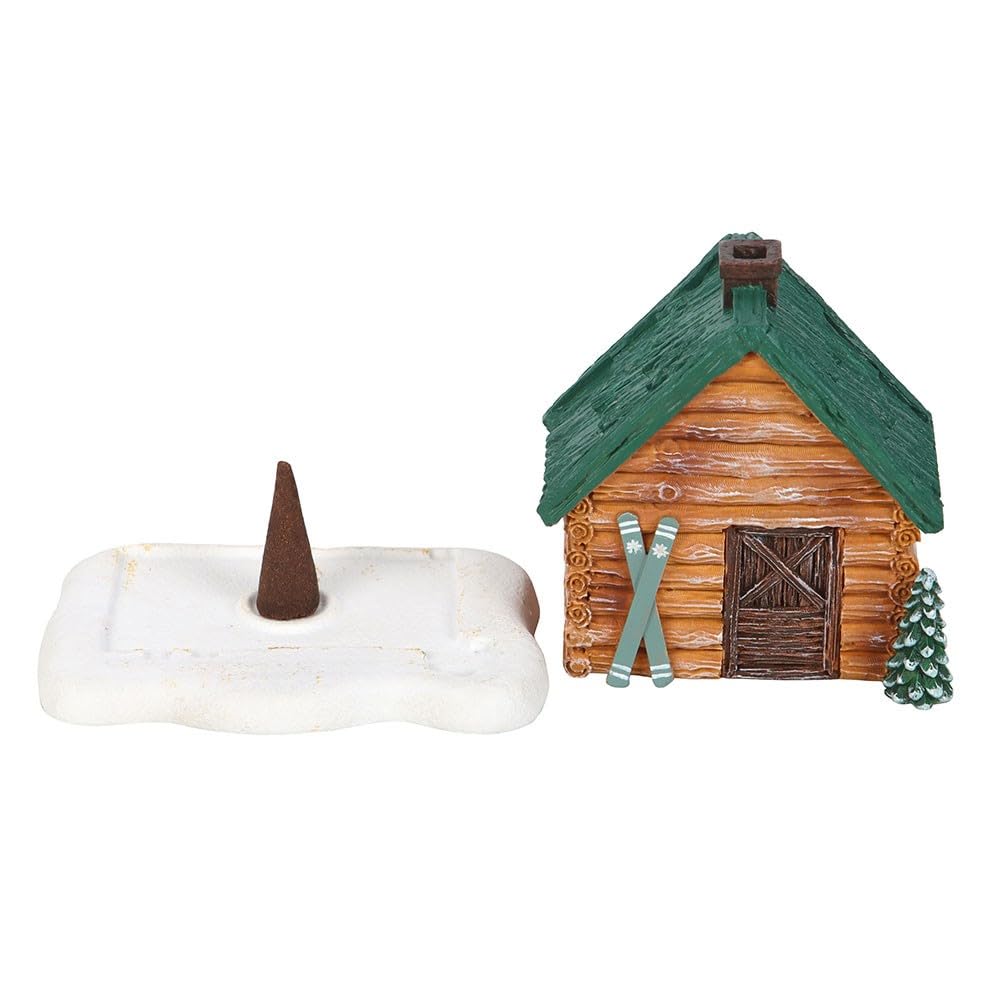 Something Different Wholesale Cabin Ski Chalet Incense Cone Holder – Rustic Winter Design With Magical Smoke Effect, Perfect For Mountain & Alpine Decor, For Rustic Home Lovers