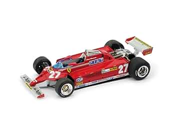 1/43 F1 brumm フェラーリ126CK turbo G.ビルヌーブ ブルム 1/43 フェラーリ 126CK ターボ モナコGP 1981 Winner G