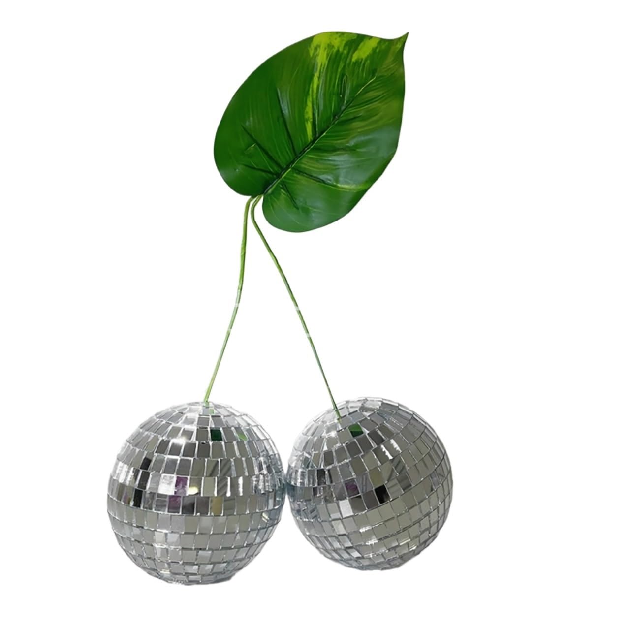 Disco Ball Mirror Decoration, 3.9in Retro Reflective Ball Cool and Fun Hanging Party Disco Ball Suitable for Club Stage bar Party Wedding Festival Decoration Home(Silver)