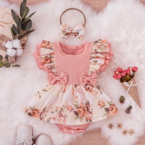 Image of Zibuyu Baby Girl Clothes with Bow Headband