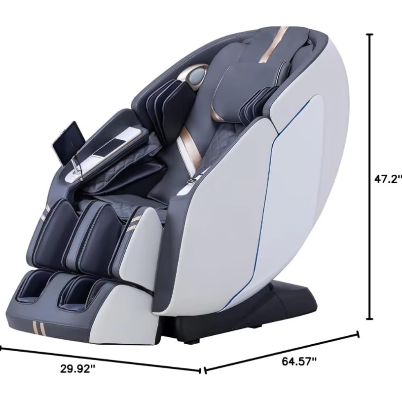 Sillón masaje ergonómico reclinable unicolor miniatura 2