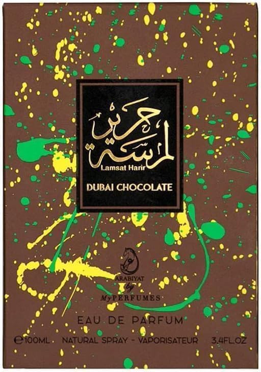my perfumes Arabiyat Lamsat Harir Dubai Chocolate EDP 100ML For Men & Women (Unisex), Made in UAE