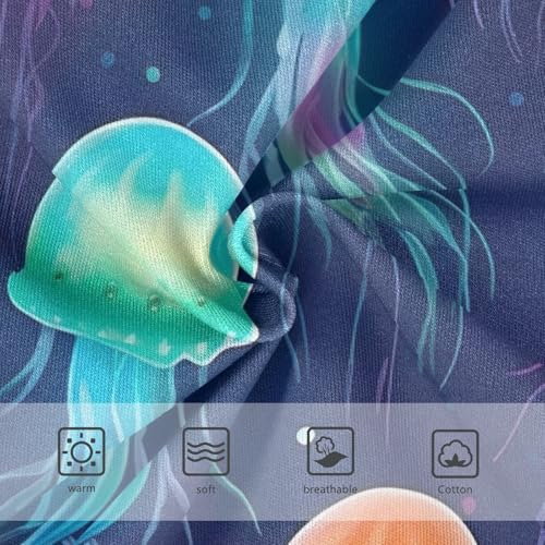 Jellyfishes Cotton Toddler Underwear, Girls Cotton Underwear, 2T–8 Years3