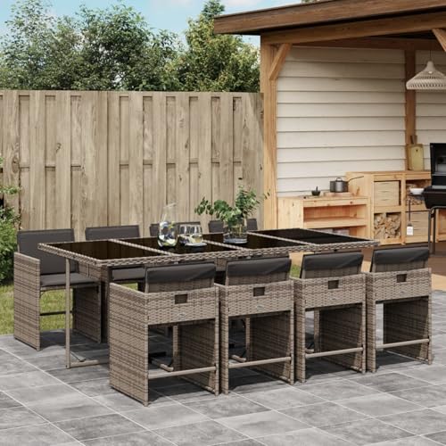 Materiale durevole: la resina intrecciata conosciuta anche come polyrattan, è un materiale sintetico resistente e a bassa manutenzione che assomiglia al rattan naturale.