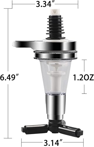 Miniatura 2 de Dispensador de boquilla de repuesto apto para estantes de vino, dispensador de alcohol, licor, cóctel, 1 onza (1.0 fl oz)