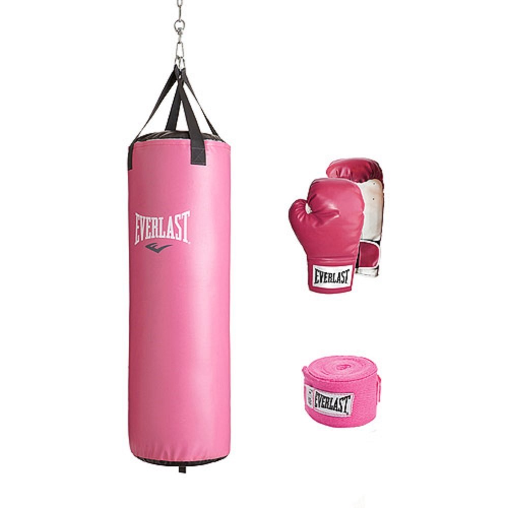 Punchbag Pink Heavy Bag Pink Punching Bag With Stand RDX Punching