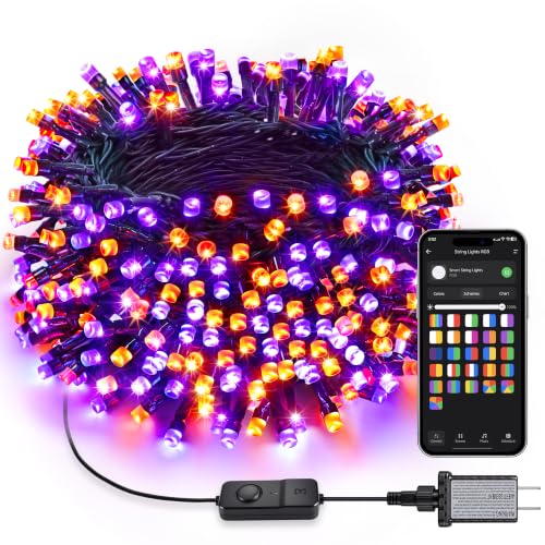 Brizled Smart Halloween String Lights 1, 100 LED 33 Ft Color Changing Light