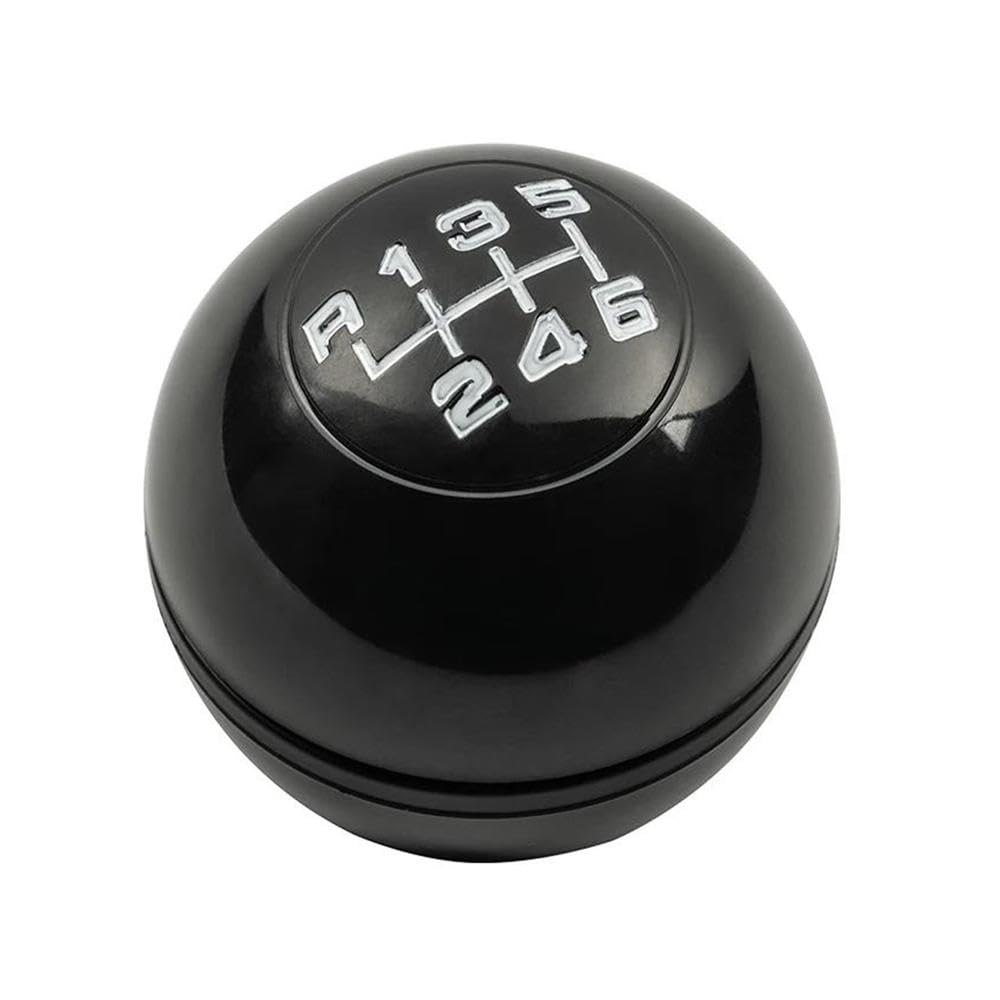 YDXHERTA 5/6 Speed Mnaual Gear Shift Knob Lever Shifter Handball for Alfa Romeo Giulietta 2010-on Auto Parts(6 Speed Black)