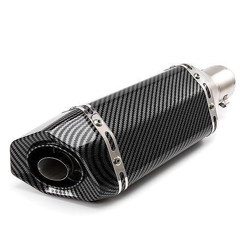 Tubo Escape Moto 36mm 51mm Escape Universal Slip On Compatible con ATV Dirt Bike Street Bike Scooter (C)