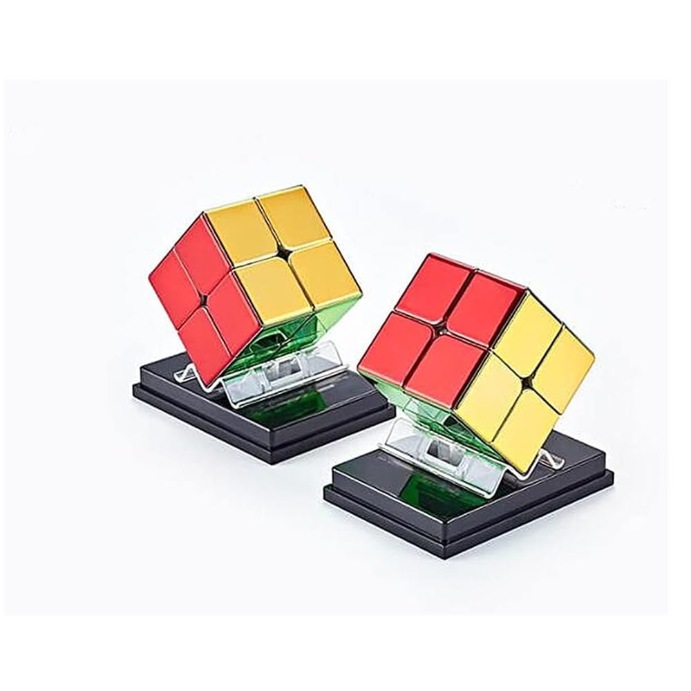 XMDCuber Speed Cube, 2x2 Magnetic Speed Cube Stickerless Mirrorless Reflective Puzzle 2x2x2 Glossy