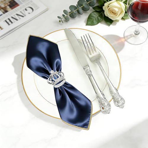 Davifina Crown Napkin Rings Set of 12 for Christmas Wedding Table Decor by Davifina - Used condition - Image 4