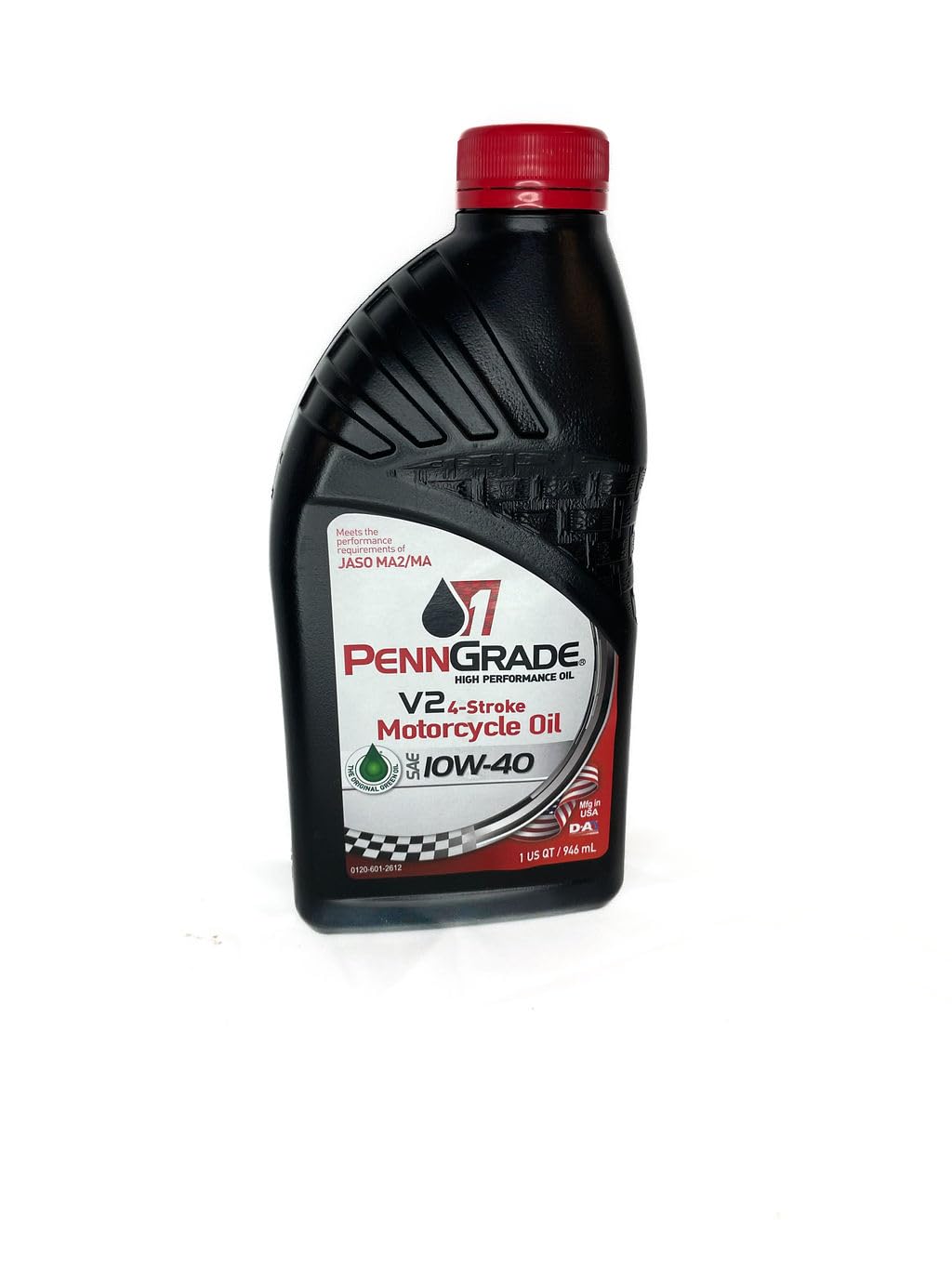 PENN GRADE 1, 71566, V2 4-Stroke Motorcycle Oil SAE 10W-40, 1 Quart