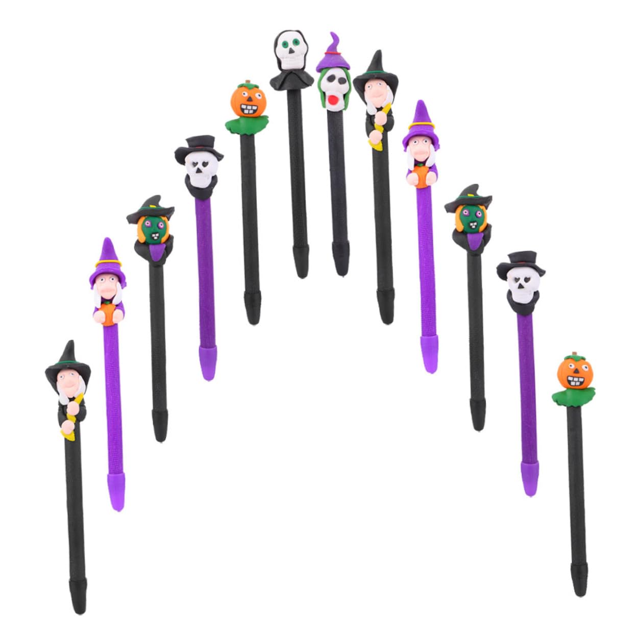 Operitacx 2 Set Penna A Sfera Di Halloween Marcatori Evidenziatori Adesivi Esposizione Gel Kit Penna A Sfera Creativa Di Halloween Scrivere Penna A Sfera Argilla Polimerica 12 Pezzi * 2