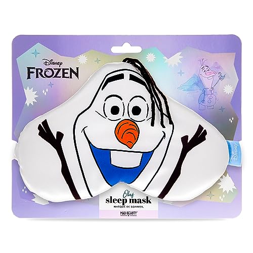 MAD BEAUTY Masque de sommeil Olaf La Reine des Neiges de Disney - Doux et confortable - Élastique - Réglable - Pour enfants et adultes - Cadeau idéal