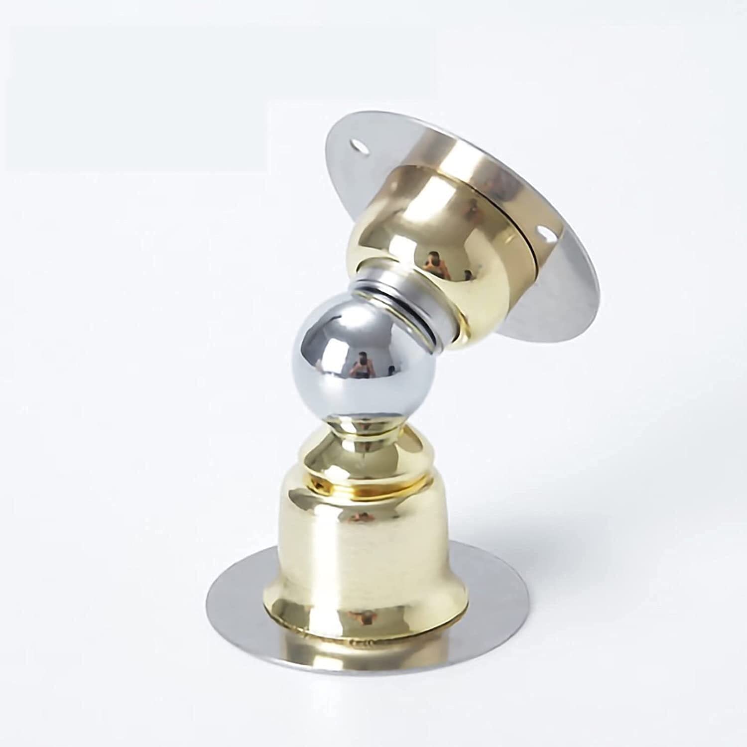 Sbziojhdr Gold Door Stop， Stainless Steel Double-Sided Adhesive Tape No Drilling Stable And Firm Non-Scratching Doorstop(Gold)