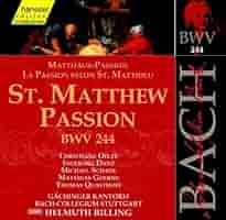 Bach: St Matthew Passion, BWV 244 (Edition Bachakademie Vol