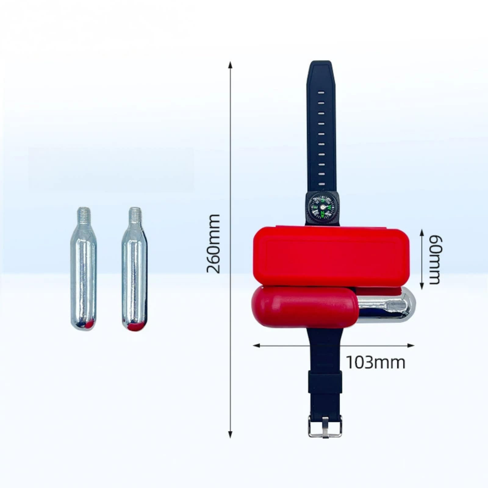 1 segundo auto inflable grande flotabilidad anti-ahogamiento pulsera