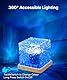ACICILI Lux Ocean Lampe, 3D Wave Lamp mit 16 Farben 30 Beleuchtungsmodi, Polarlicht Lampe Lichtprojektor mit Fernbedienung, Sternenhimmel Projektor für Erwachsene Kinder Deko