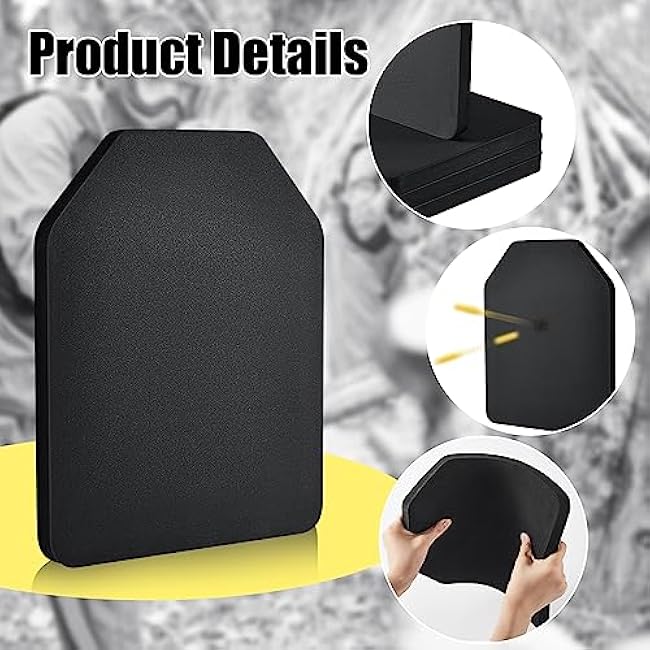 Frienda 4 Pcs Vest Inner Plate EVA Vest Inner Liner Foam Black Foam Plates for Plate Carrier Foam Plates for Vest EVA Foam Protective Pad Cushions