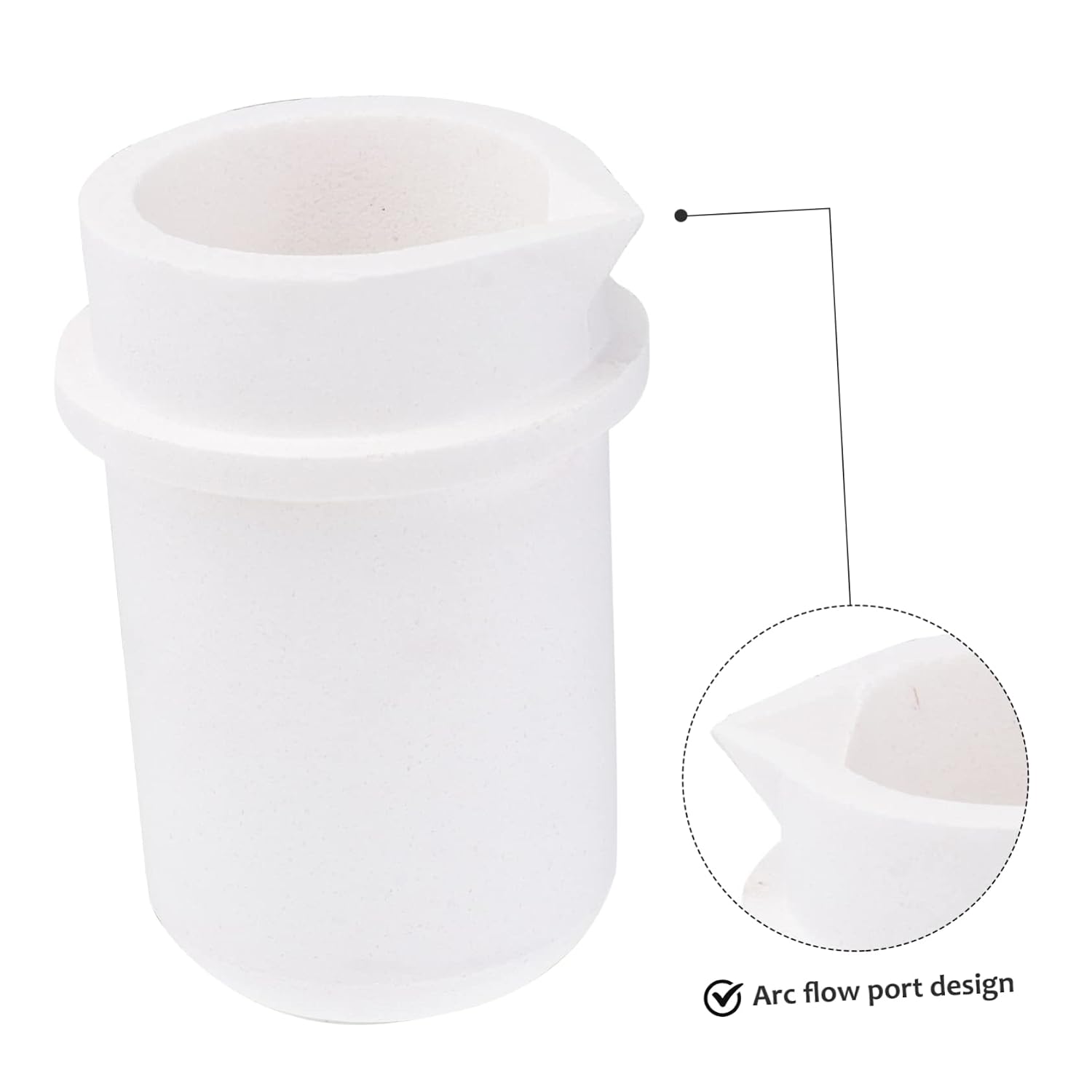 Metal Recasting Crucible Pot Scientific Lab Equipment Quartz Crucible for Jewelry Making Casting
