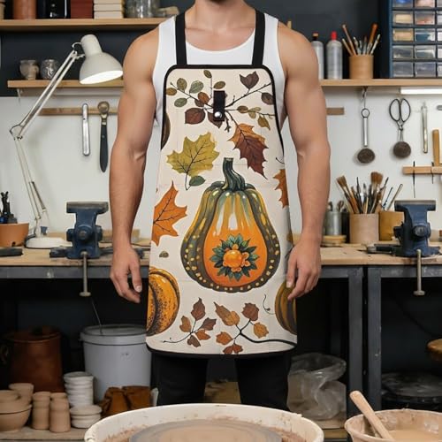 Delantal Thanksgiving Pumpkin unisex en poliéster miniatura 4