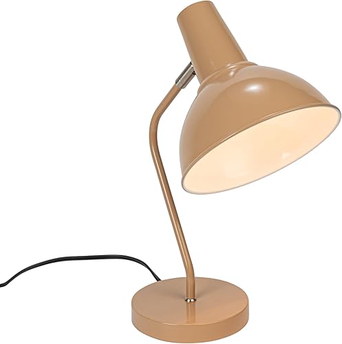 Miniatura 6 de Bloomingville Lámpara de mesa articulada de metal de 11.25 pulgadas con interruptor en línea para bombilla de 40 vatios máximo, color desnudo