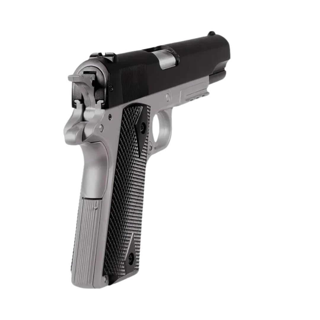 Pistola Softair a Molla 1911 A1 (0.5 Joule), Replica Full Metal, KIT con BB 6mm, Colore Nero