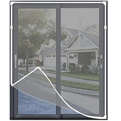 Mosquitera magnética para ventanas con malla de fibra de vidrio ignífuga, marco magnético regulable hasta 100x120 cm,...