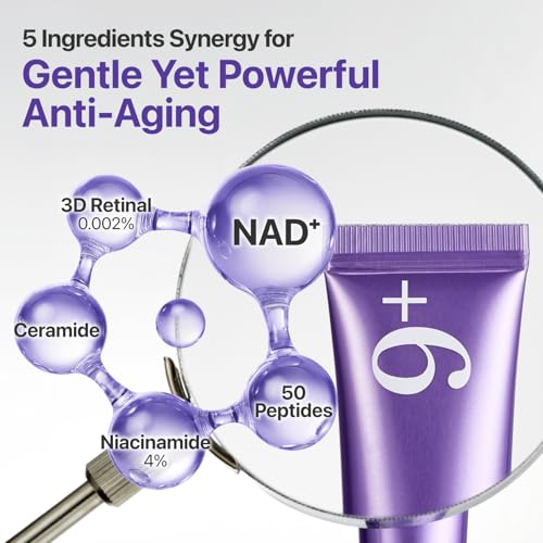 numbuzin No.9 NAD+ Retinal Volumetox Eye Cream, Anti-Aging Treatment for Wrinkles, Fine Lines, Dark Circles & Dark Spots, Gentle Retinal Formula with Peptides & Niacinamide, 0.67 fl. oz. - Image 4