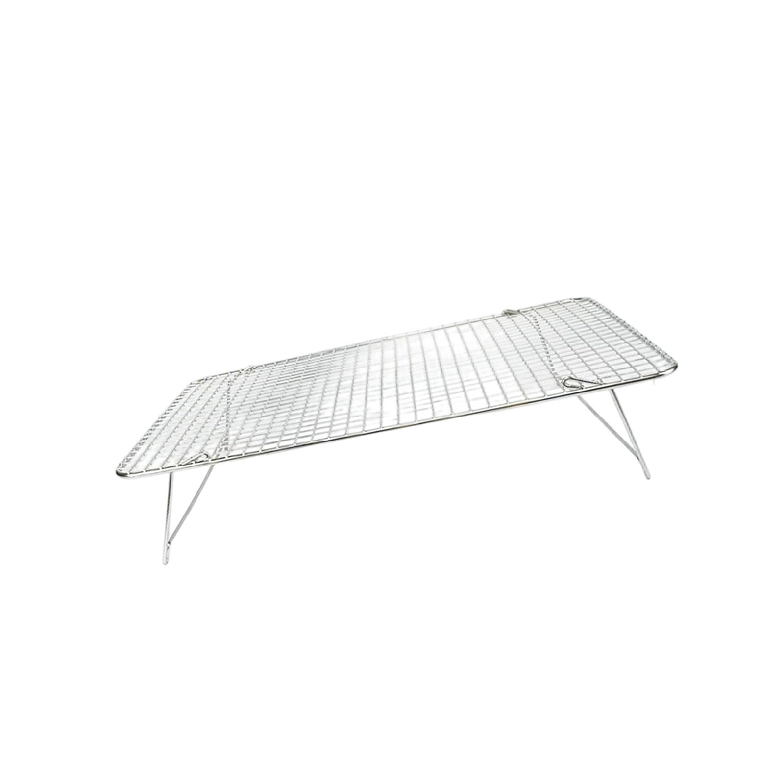ZBIianxer 304 Stainless Steel Baking Cooling Stand 3 Sections for Cakes Breads Long Lasting and Space Saving Home Kitchen Baking Tool