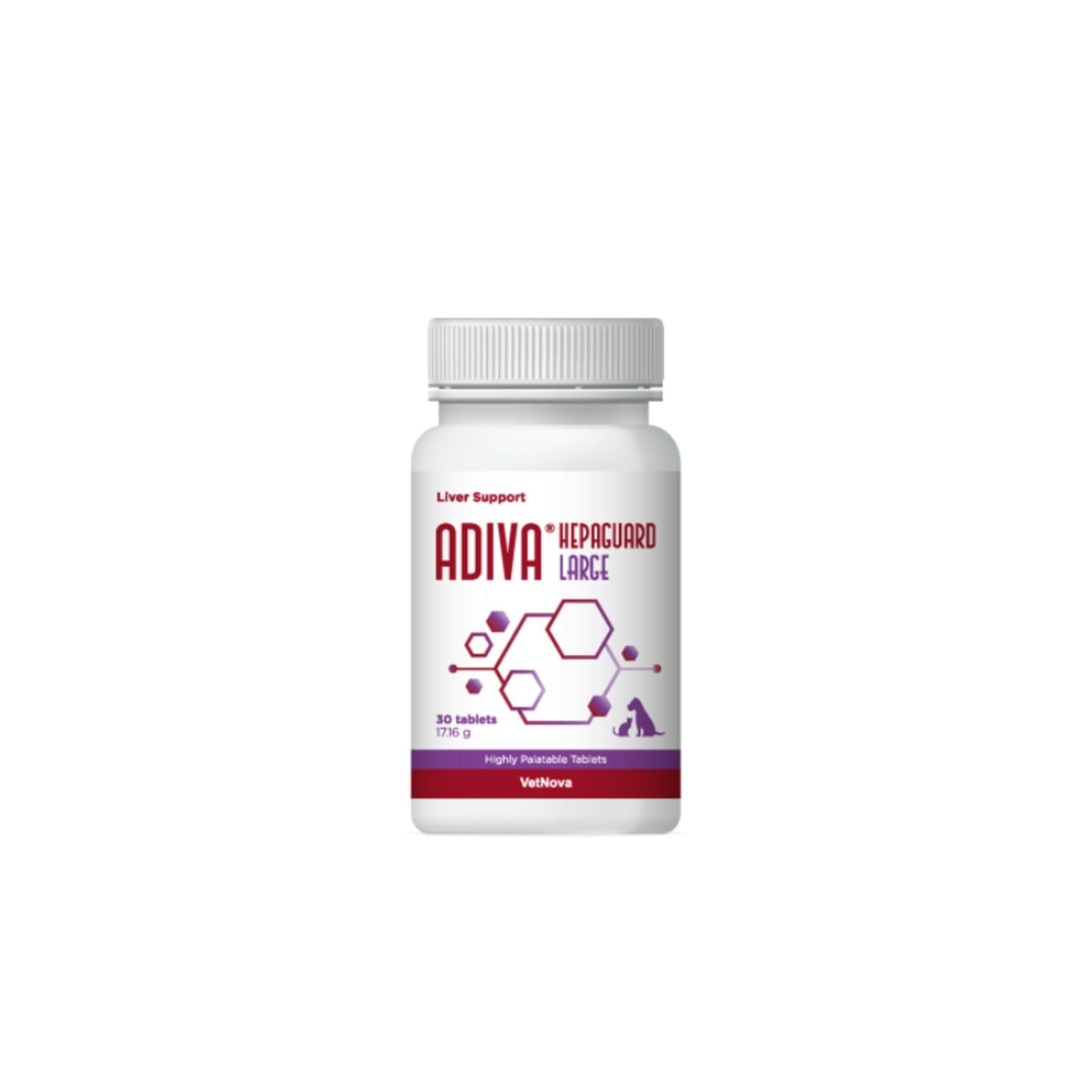 VetNova ADIVA® Hepaguard Large 30 Comprimidos